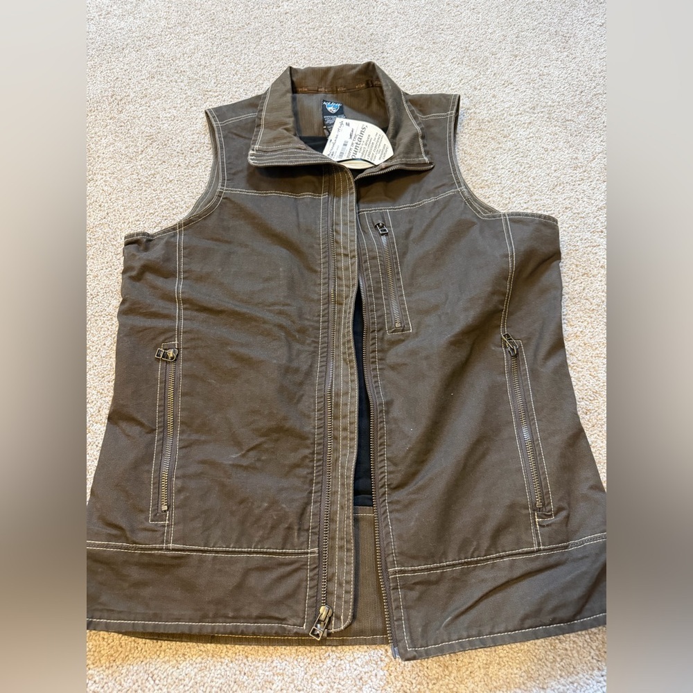 Kuhl Men’s Burr Vest in Brown Small NWT